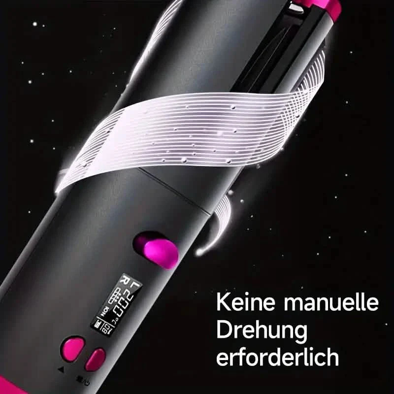 Fer à boucler automatique pour des cheveux volumineux avec 5 réglages de température