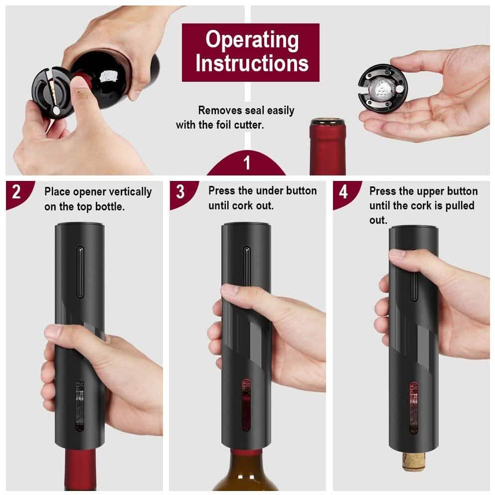 Ouvre-bouteille tire-bouchon électrique automatique