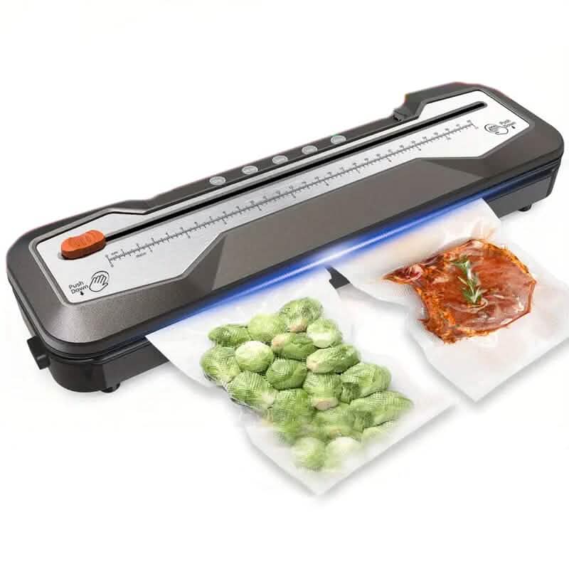 Appareil d'emballage sous vide alimentaire automatique à une touche, 5 modes, avec 15 sacs de scellage et coupe-sac intégré