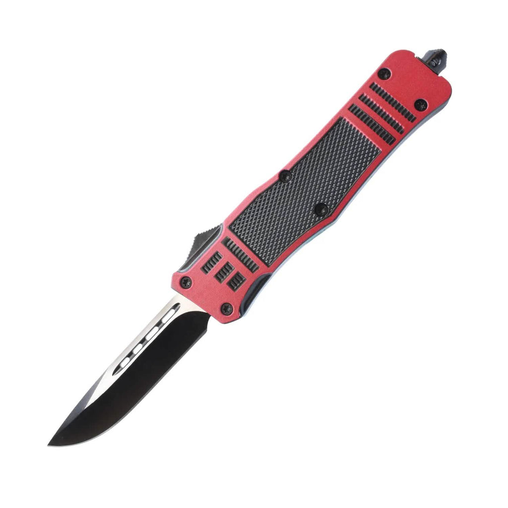 Lot de 2 : Couteau automatique OTF avec clip de ceinture