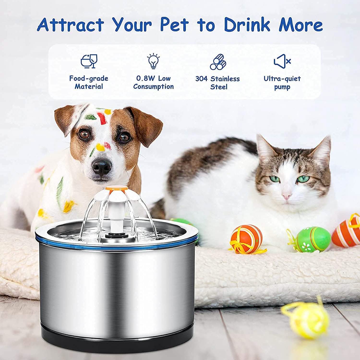 Fontaine à eau automatique pour animaux de compagnie