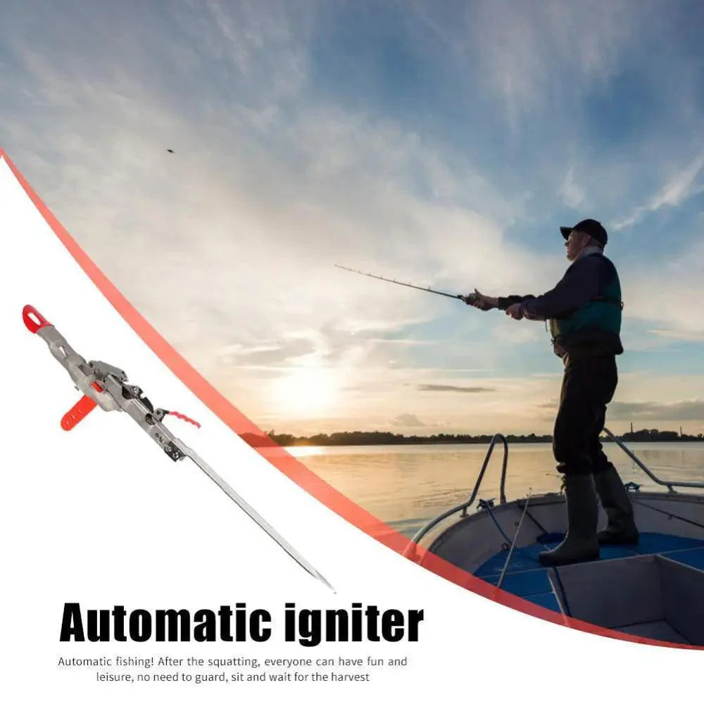Support de Canne à Pêche Automatique en Acier Inoxydable Double Ressort Pliable Anti-Rouille Accessoires de Pêche