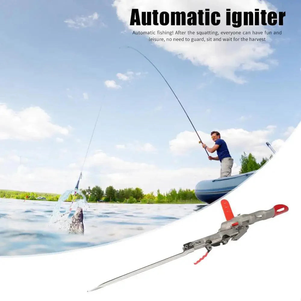 Support de Canne à Pêche Automatique en Acier Inoxydable Double Ressort Pliable Anti-Rouille Accessoires de Pêche