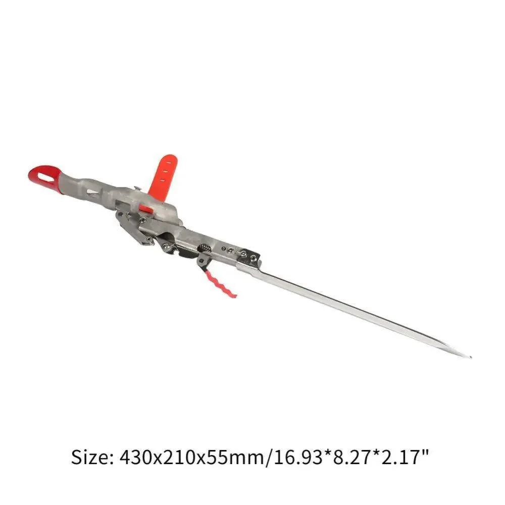 Support de Canne à Pêche Automatique en Acier Inoxydable Double Ressort Pliable Anti-Rouille Accessoires de Pêche