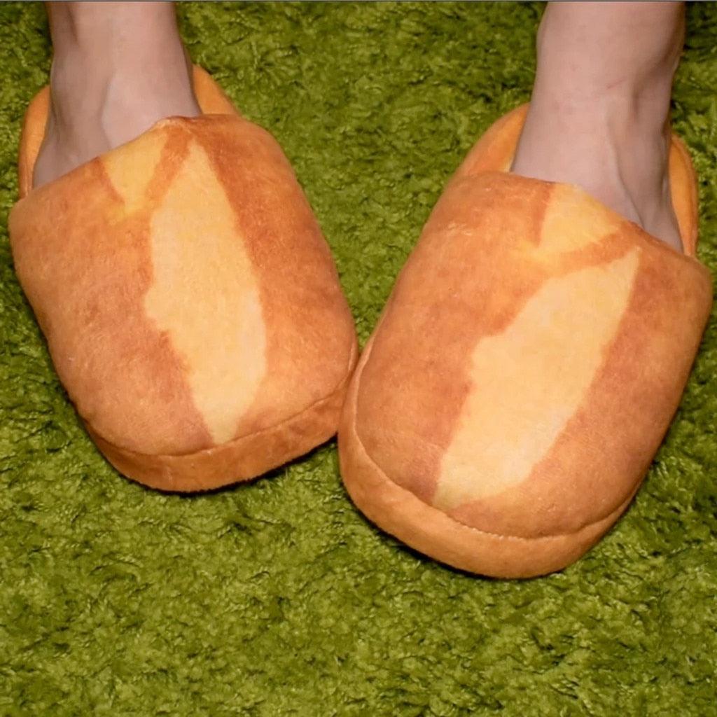 Pantoufles d'hiver automne, chaussures de maison chaudes, aspect pain, peluche, coton, pantoufles d'intérieur pour femmes, confortables, à enfiler, en mousse à mémoire de forme, chaussons en fourrure