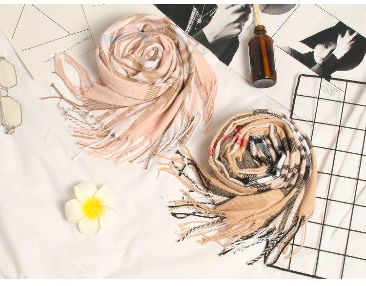 Automne Hiver Luxe Doux Homme Écharpe Plaid Légère Élégante Épaisse Écharpe Châle Femme Légère Écharpe Douce Laine Élégante Cachemire Foulard Long Épais Chaud Unisexe Pour Femme Homme