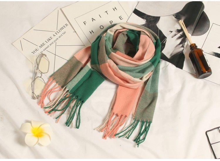 Automne Hiver Luxe Doux Homme Écharpe Plaid Légère Élégante Épaisse Écharpe Châle Femme Légère Écharpe Douce Laine Élégante Cachemire Foulard Long Épais Chaud Unisexe Pour Femme Homme