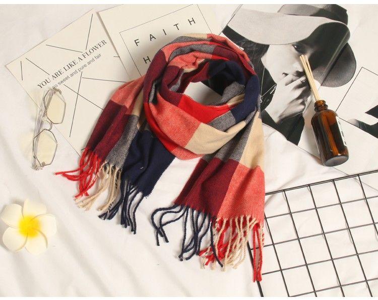 Automne Hiver Luxe Doux Homme Écharpe Plaid Légère Élégante Épaisse Écharpe Châle Femme Légère Écharpe Douce Laine Élégante Cachemire Foulard Long Épais Chaud Unisexe Pour Femme Homme