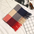Automne Hiver Luxe Doux Homme Écharpe Plaid Légère Élégante Épaisse Écharpe Châle Femme Légère Écharpe Douce Laine Élégante Cachemire Foulard Long Épais Chaud Unisexe Pour Femme Homme