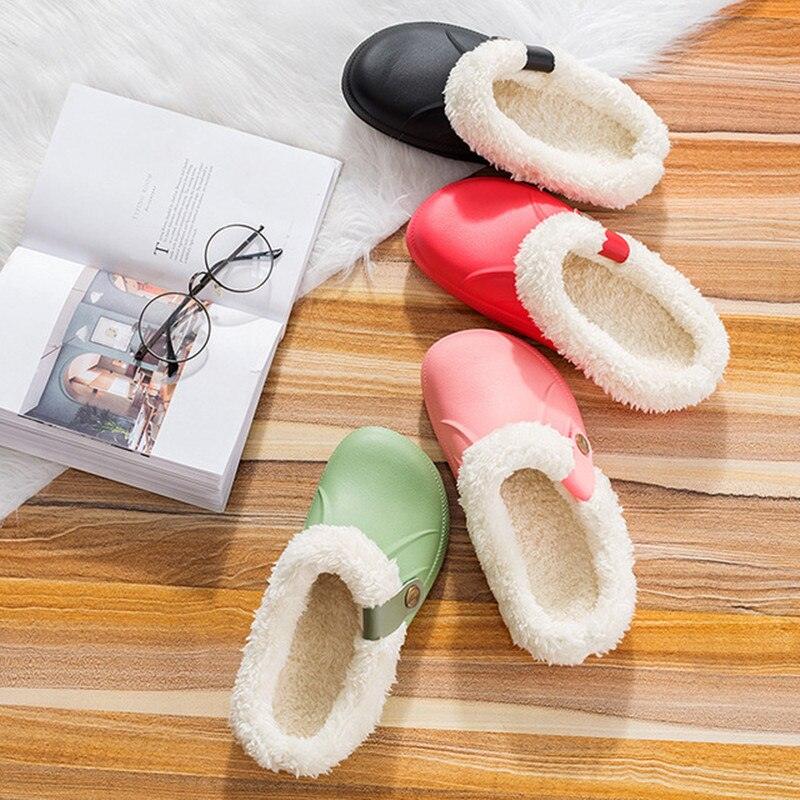 Automne Hiver Nouveaux Pantoufles d'intérieur Légères pour Hommes Antidérapantes Chaudes et Imperméables en Peluche Coton Classiques Sabots Fourrés Imperméables Hiver Maison Confortables Pantoufles d'intérieur