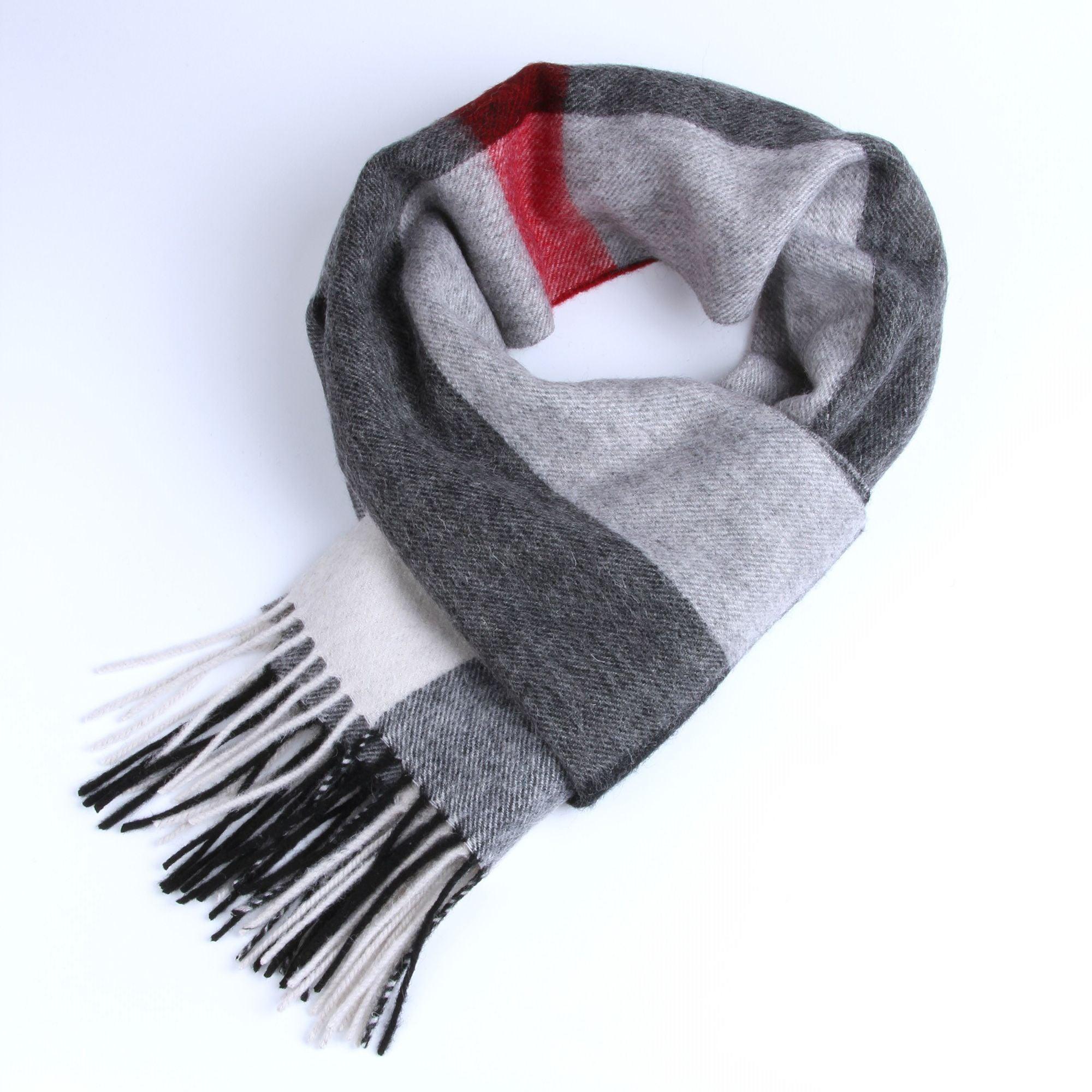 Foulard écossais classique en cachemire ultra doux automne hiver, léger, en pure laine, écharpe pour femme, châles épais élégants pour femme pour rester au chaud