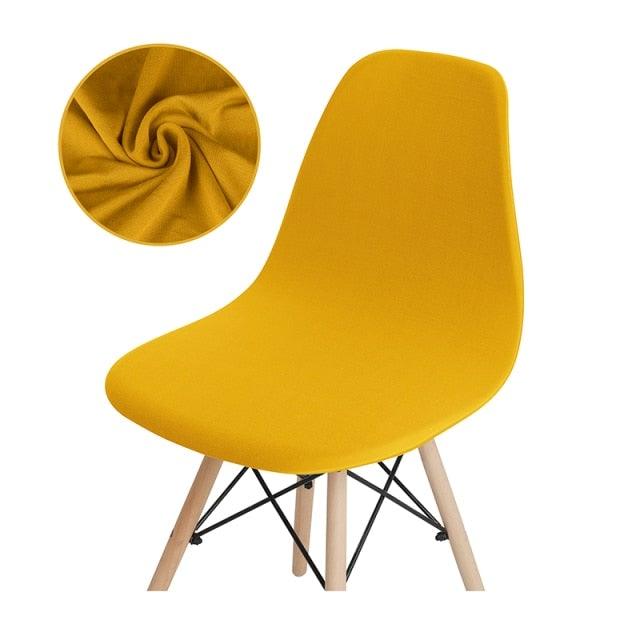 Housse de siège imprimée Avangarde Style pour chaise coquille sans accoudoirs Housse de chaise coquille Housse de banquet à domicile Housse élastique amovible extensible à dossier haut pour canapé fauteuils