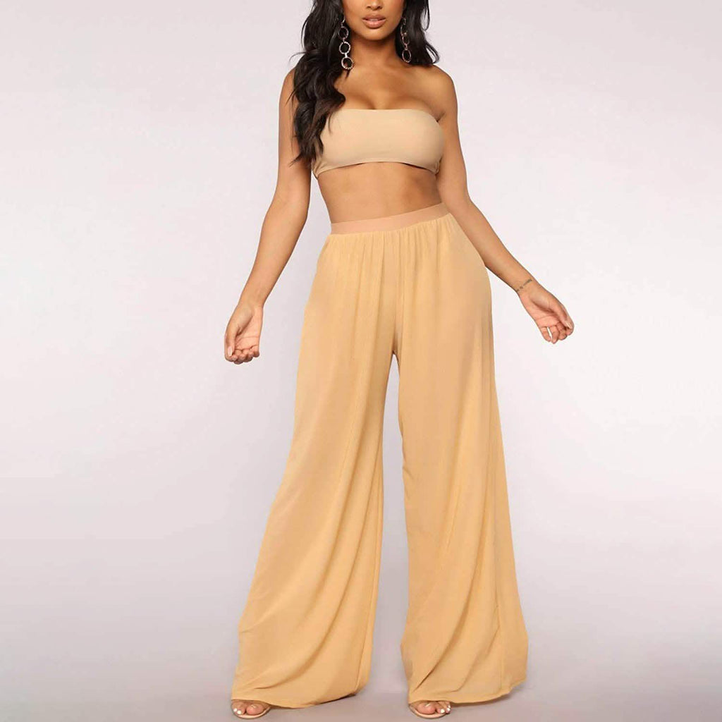 Pantalon transparent en maille pour femme Awoscut