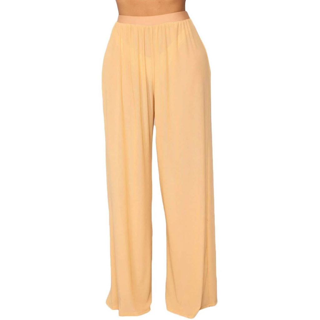 Pantalon transparent en maille pour femme Awoscut