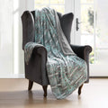 Couverture polaire ultra douce motif aztèque 127 x 152 cm