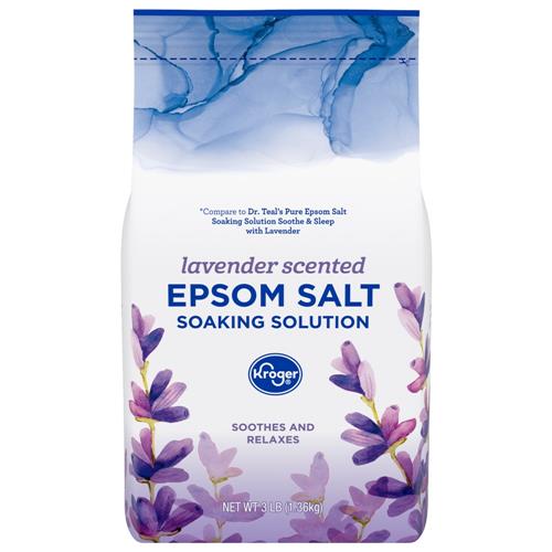Sel d'Epsom à la lavande relaxante Kroger 1,36 kg