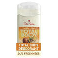 Déodorant Corps Entier en Stick Old Spice pour Hommes, Sans Aluminium, Parfum Vanille + Karité, Protection Anti-Odeurs 24h/24 et 7j/7, Fraîcheur Durable 24h/24 et 7j/7, Testé Dermatologiquement, Doux pour la Peau, Sûr à Utiliser sur Tout le Corps, 85 g
