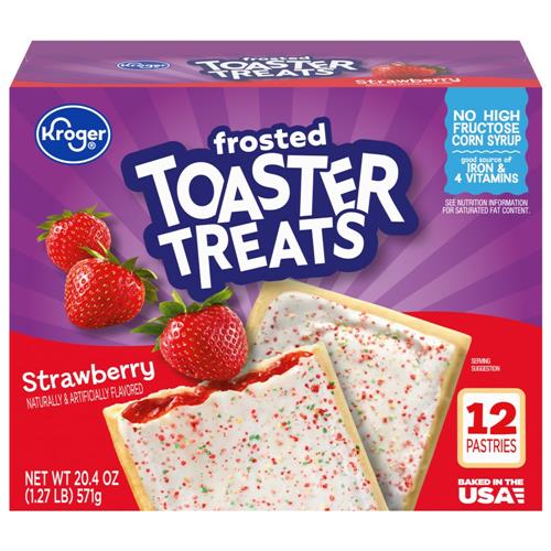 Kroger Friands grillés glacés à la fraise 12 unités