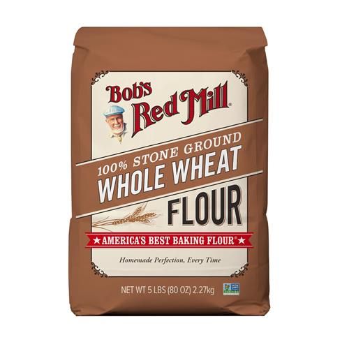 Farine de blé entier Bob's Red Mill, 2,27 kg (Lot de 1) - Grains entiers, végétalien, casher