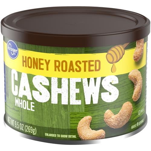 Kroger Noix de cajou grillées au miel entières 9,5 oz