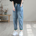Jean déchiré capri pour femme