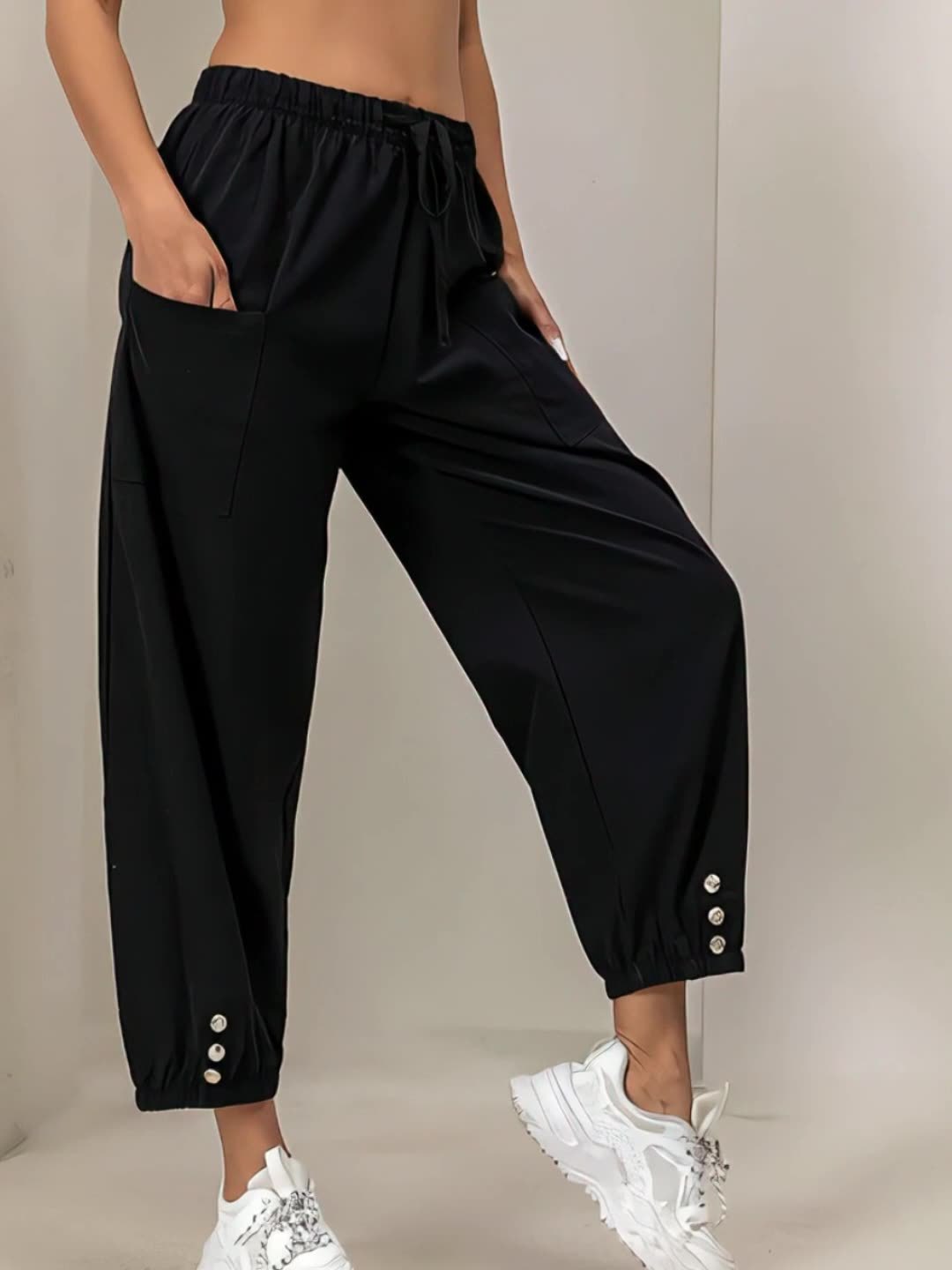 Ensemble décontracté 3 pièces ample avec pantalon | Tenue de détente pour femme