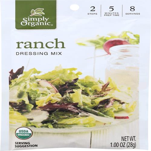 Simply Organic, Mélange pour vinaigrette, Ranch, 1 oz