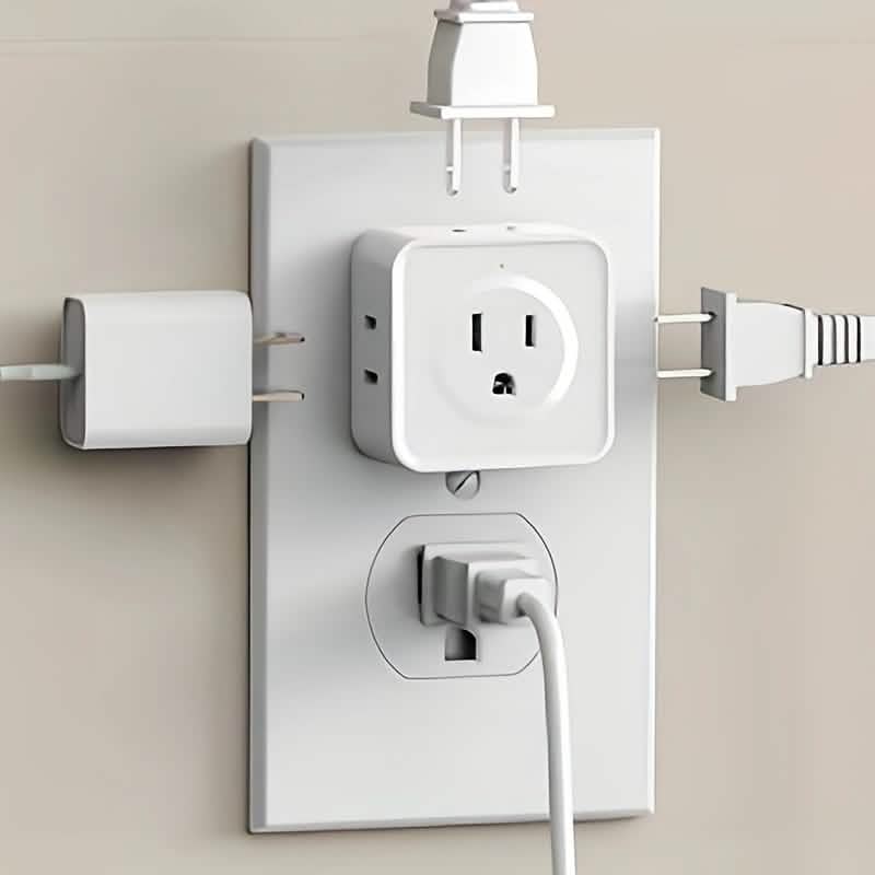 Adaptateur de prise multifonction – Multiprise murale cinq directions