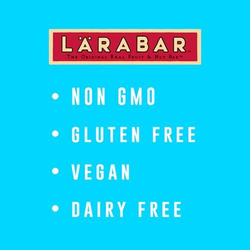 Barre de citron Larabar, barres de fruits et noix végétaliennes sans gluten, barres de 45 g, 12 unités