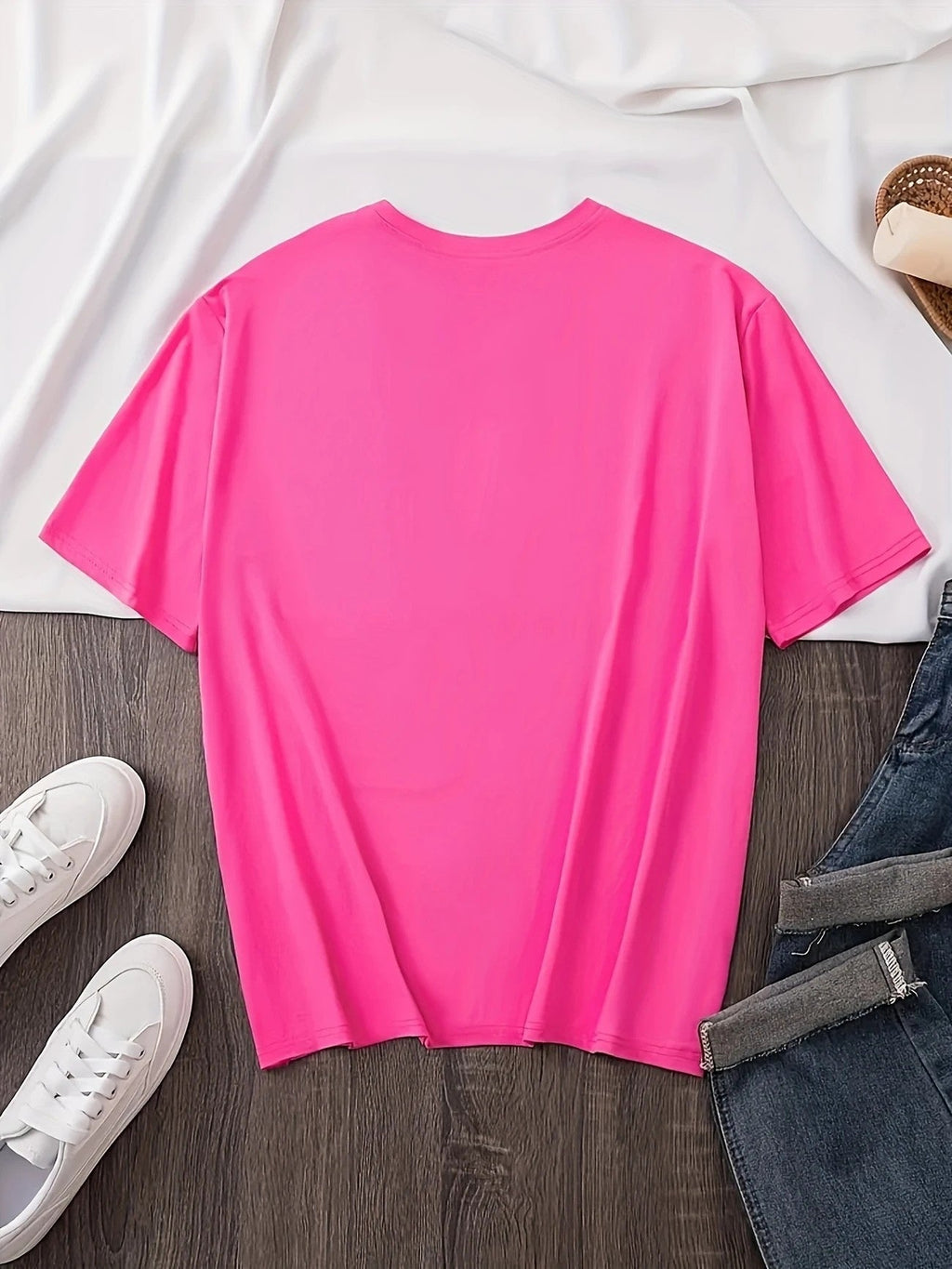 Débardeur Imprimé Lettres – Gilet Décontracté Col Rond pour Femme