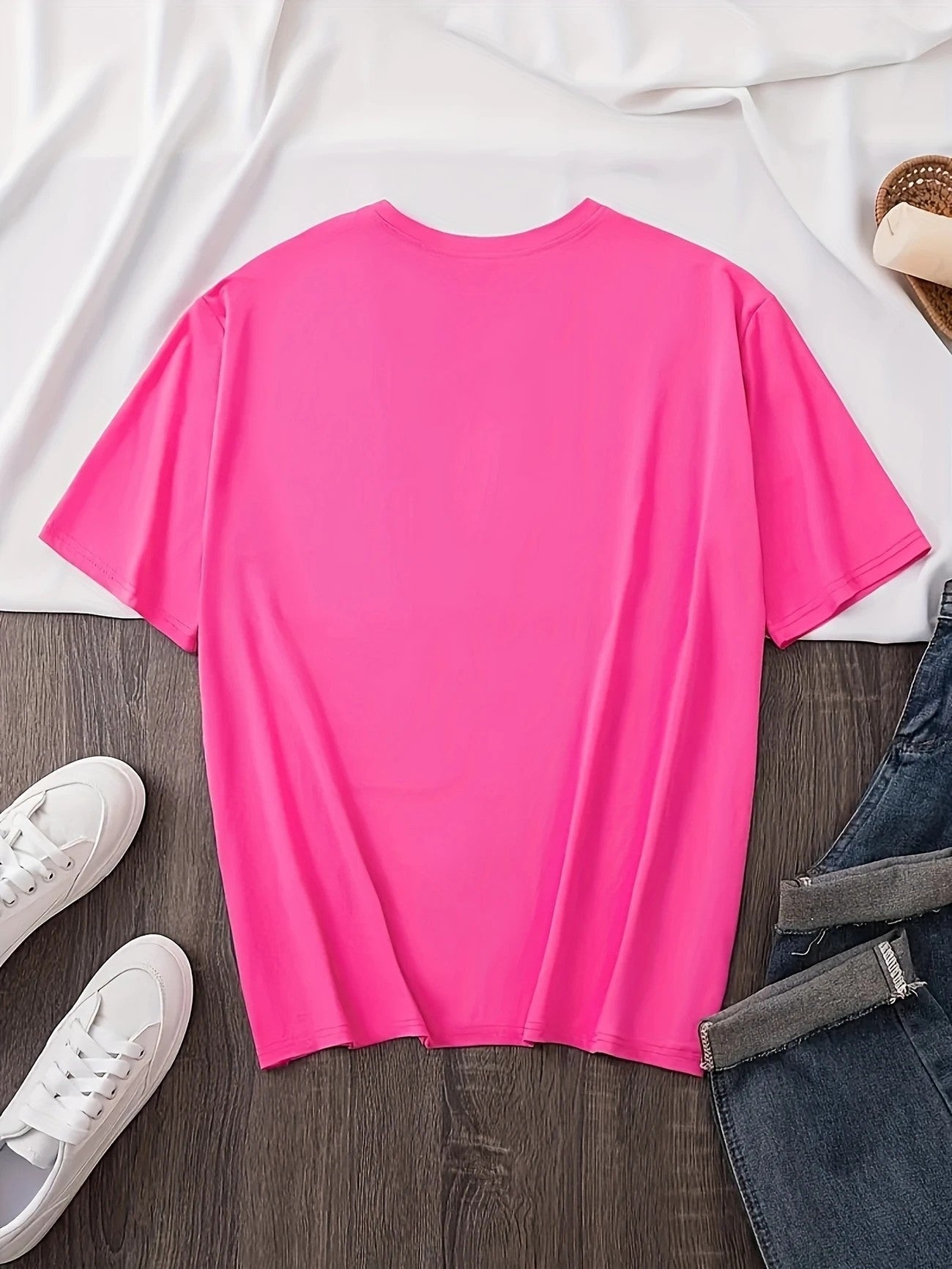 Débardeur Imprimé Lettres – Gilet Décontracté Col Rond pour Femme