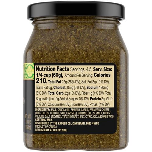 Pesto au basilic Sélection privée 10 oz