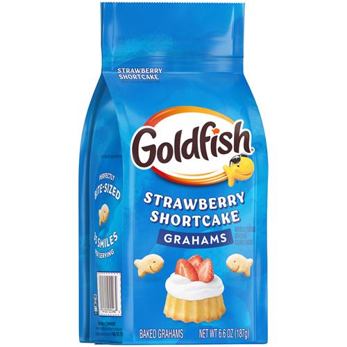 Biscuits salés cuits Goldfish Grahams saveur Shortcake aux fraises, sac de 187 g