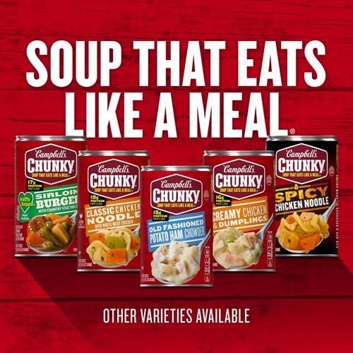 Campbells Chunky Soup, Chili Mac, 18.8 Oz Can