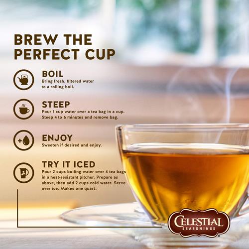Tisane naturelle Celestial Seasonings, Pêche et Fruits de la Passion, 20 sachets