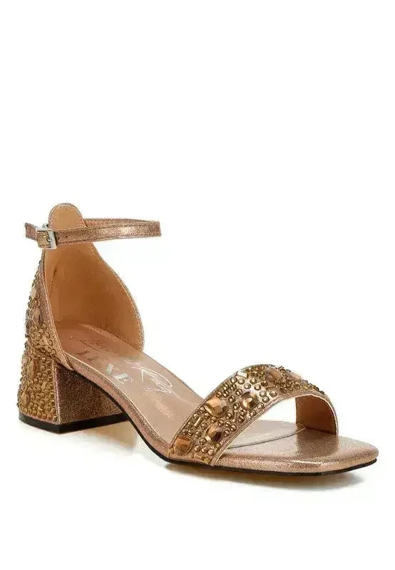 Sandales scintillantes Nocturnal ornées de strass