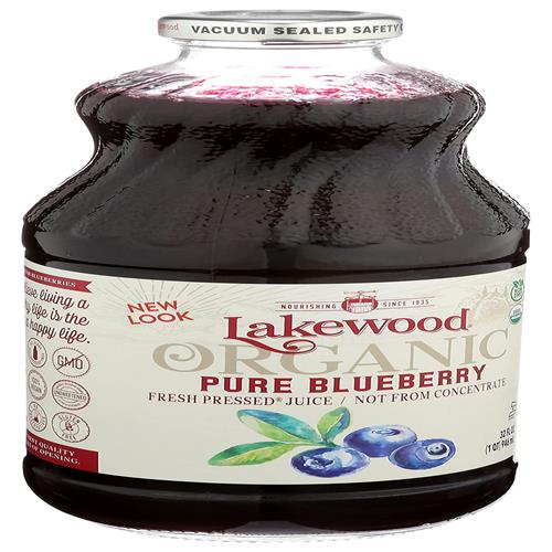 Jus pur de myrtille biologique Lakewood, 946 ml