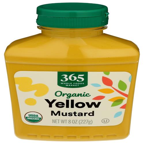 Whole Foods Market, Moutarde jaune biologique, 8 onces