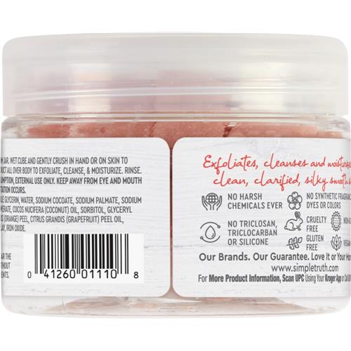 Simple Truth Beauty Crate Gommage exfoliant au sucre Pamplemousse & Orange 7 oz