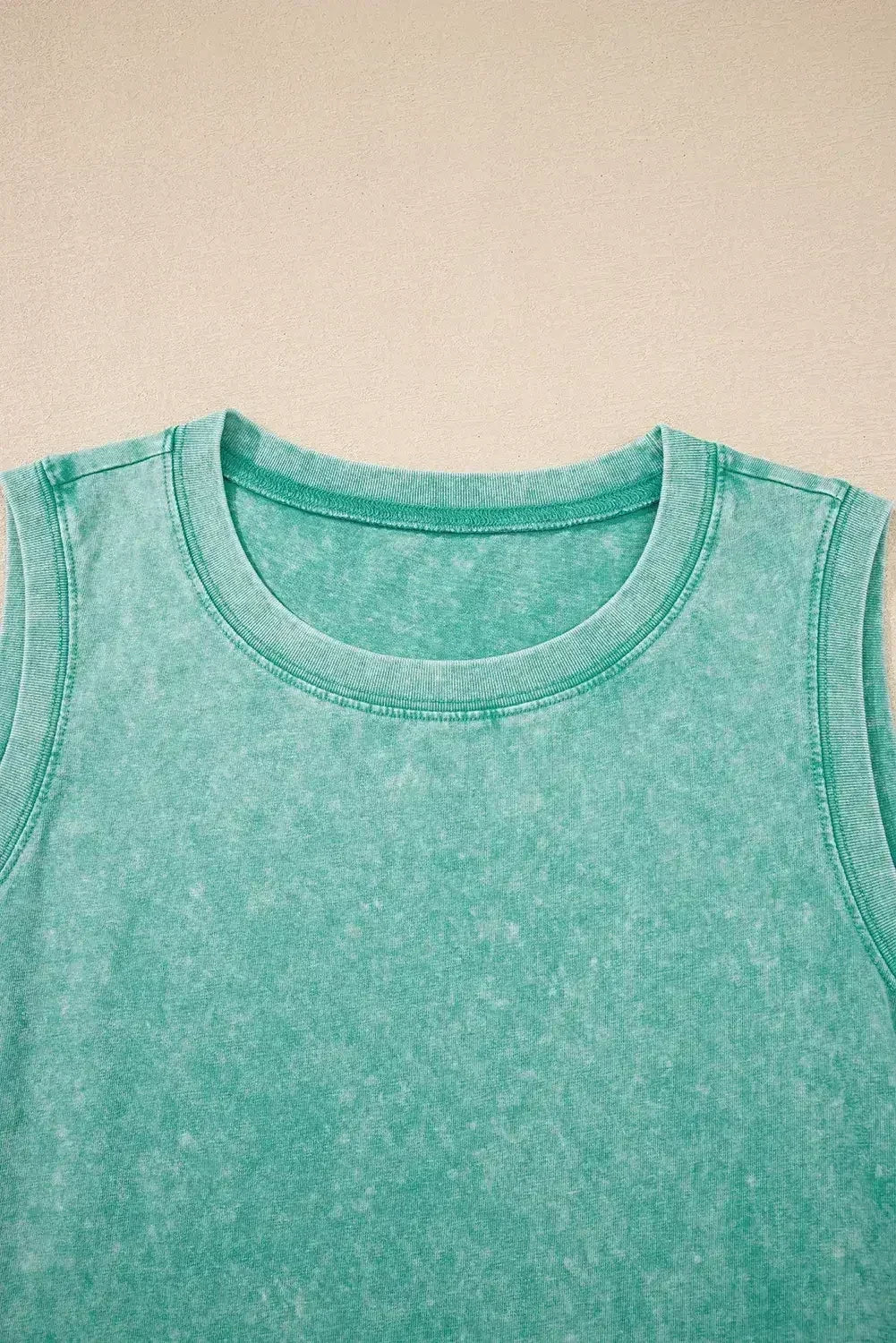 Mini-robe débardeur Beau Blue Mineral Wash à poches