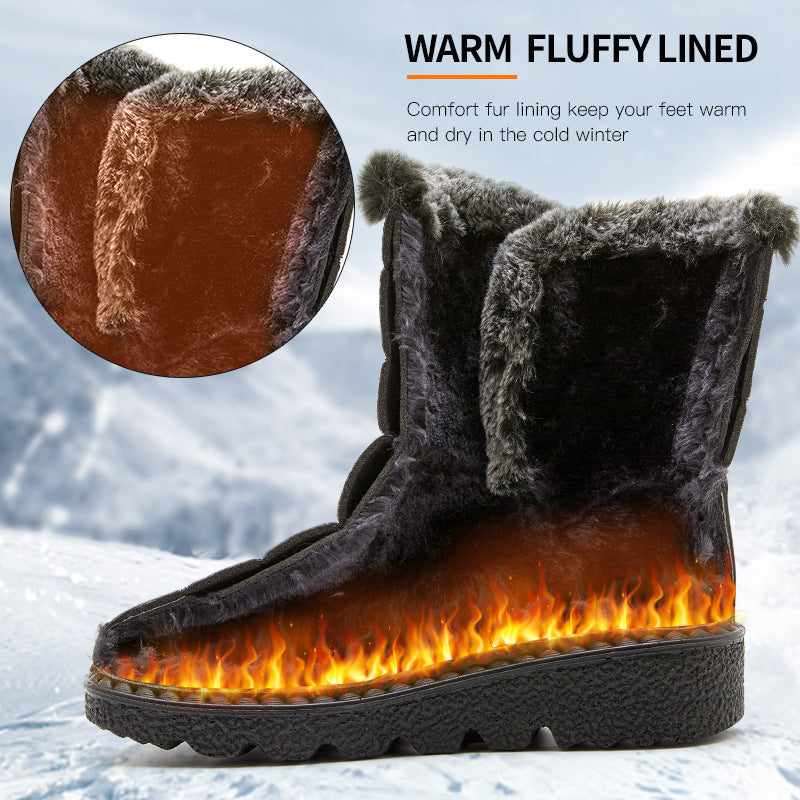 Bottes de neige imperméables et douillettes pour femme