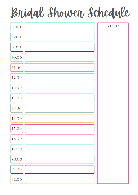 Bridal Shower Planner Printable - Editable Canva Template