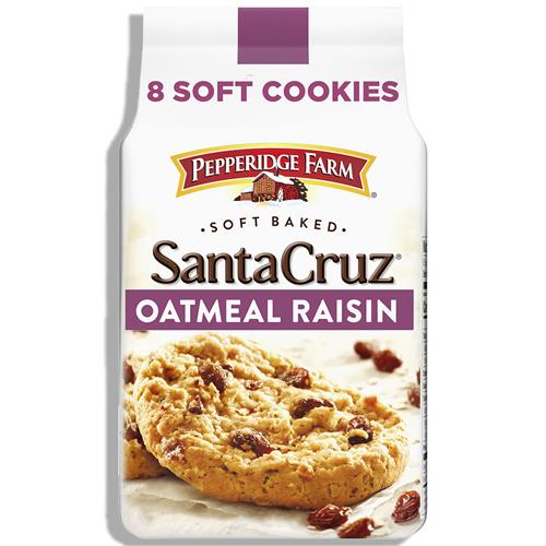 Biscuits moelleux aux flocons d'avoine et aux raisins secs Pepperidge Farm Santa Cruz, sac de 243 g