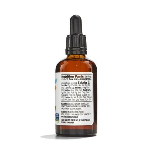Extrait liquide de stévia Whole Foods Market, vanille française arôme naturel, 2 fl oz