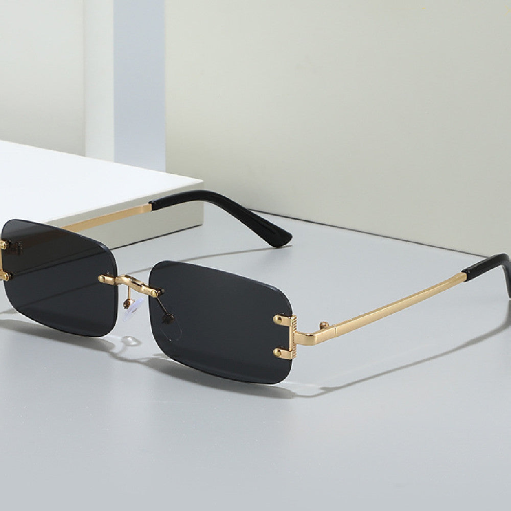 Lunettes de soleil sans monture – Style western élégant