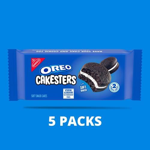 Gâteaux tendres en collation Oreo Cakesters, 5 paquets de 57 g