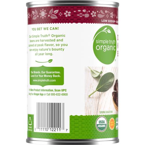 Haricots rouges foncés biologiques Simple Truth 425 g