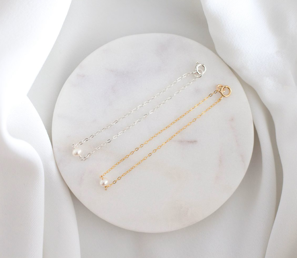 Bracelet perles flottantes – Argent sterling ou plaqué or