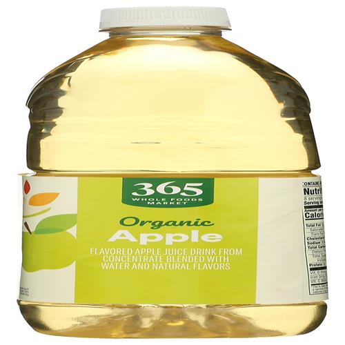 Jus de pomme biologique à teneur réduite en sucre Whole Foods Market, 64 fl oz