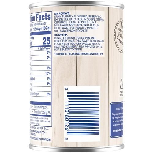 Kroger pointes d'asperges coupées 411 g